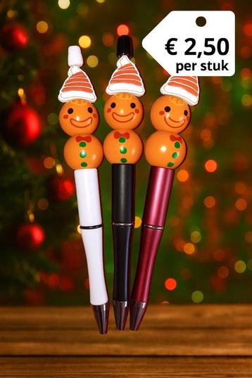 Kerst Kralenpen – Peperkoekmannetje beschikbaar voor biedingen