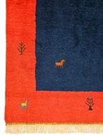 Handgeknoopt oosters Wol Gabbeh tapijt modern 193x298cm, Zwart, 150 tot 200 cm, 200 cm of meer, Ophalen of Verzenden