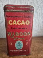 Cacao blikje Boon - oud  blikje, Verzamelen, Blikken, Ophalen of Verzenden, Gebruikt, Overige, Overige merken