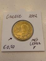 50 eurocent Griekenland uit 2002 met letter F, Postzegels en Munten, Munten | Europa | Euromunten, Ophalen of Verzenden, Griekenland