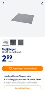 tapijt tegels  20 stuks antraciet, Ophalen of Verzenden, Zo goed als nieuw, Overige materialen, Binnen
