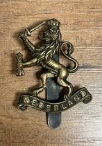 Nederlands baretembleem Leeuw gemaakt door J.R. Gaunt London, Ophalen of Verzenden, Landmacht, Nederland, Embleem of Badge