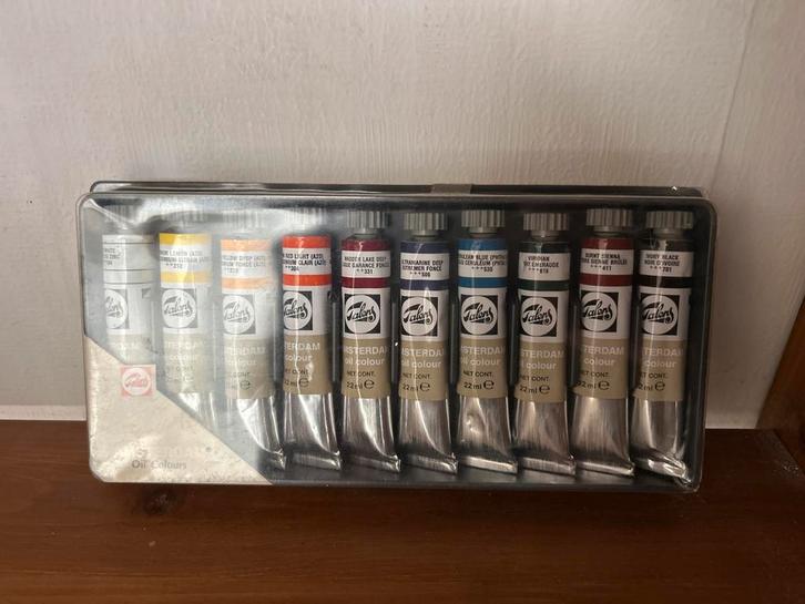 Talens Amsterdam Olieverf Set - 10 Kleuren Nieuw, Hobby en Vrije tijd, Schilderen, Nieuw, Olieverf, Ophalen of Verzenden