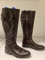 Leren bruine laarzen brede schacht maat 38, Kleding | Dames, Schoenen, Hoge laarzen, Bruin, Ophalen of Verzenden, Helioform