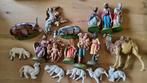 Antiek kerstgroep Papier Mache kamelendrijver kameel engel., Ophalen of Verzenden, Zo goed als nieuw