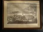 gravure (nadruk?) Breda rond 1500, P.de Swart ingelijst, Antiek en Kunst, Kunst | Etsen en Gravures, Ophalen of Verzenden
