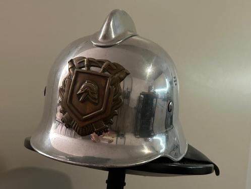Vintage Duits model Nederlandse brandweerhelm (ca.1950–1970), Verzamelen, Militaria | Algemeen, Landmacht, Helm of Baret, Overige gebieden
