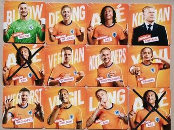 Oranje spelers kaarten beschikbaar voor biedingen