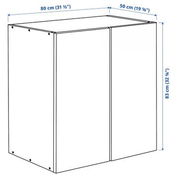 IKEA IVAR kast met EKET poten - Grenen - 80x50x83 cm - afbeelding 3