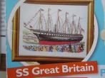 borduuren patroon schip schepen SS Great Britain VOC galjoen, Ophalen of Verzenden, Zo goed als nieuw, Handborduren, Patroon