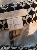 H&M broek, maat 36, zwart/wit print, H&M, Zwart, Ophalen of Verzenden, Zo goed als nieuw