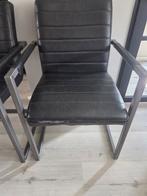Eetkamerstoelen, Huis en Inrichting, Stoelen, Ophalen, Gebruikt, Leer, Vier