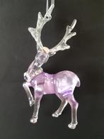 Zilver lila hert 2 kerstornament Kurt S. Adler, Diversen, Kerst, Verzenden, Nieuw