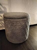 Poef met afneembaar deksel, Ophalen of Verzenden, Rond, Minder dan 50 cm, Minder dan 50 cm