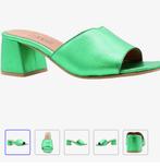 Dwrs Muiltjes Metallic Groen Leer - Maat 42 Nieuw, Kleding | Dames, Schoenen, Ophalen of Verzenden, Nieuw, Groen, Sandalen of Muiltjes