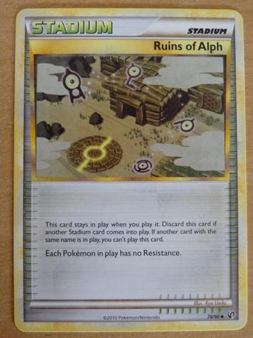 Pokémonkaart Ruins Of Alph 76/90 >Snelle Verzending!< beschikbaar voor biedingen