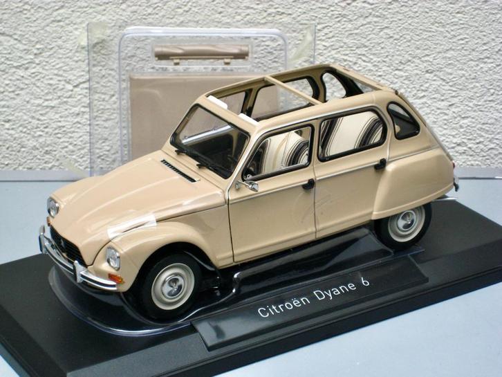 Citroen Dyane 6 open of dicht dak 1983 beige Norev 1:18, Hobby en Vrije tijd, Modelauto's | 1:18, Nieuw, Auto, Norev, Ophalen of Verzenden