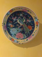 Antiek Japans wandbord met vogels en bloemen, Antiek en Kunst, Ophalen