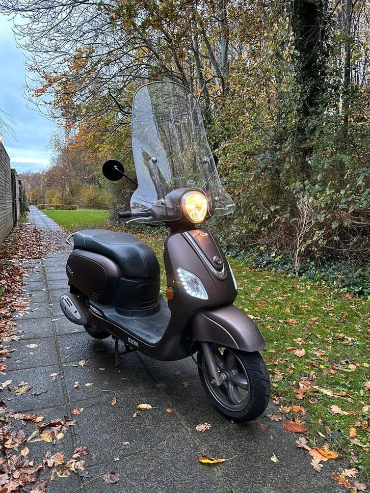 Sym fiddle 3 - blauw kenteken, Fietsen en Brommers, Scooters | SYM, Gebruikt, Fiddle, Maximaal 25 km/u, Benzine, Ophalen