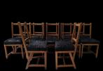 Nieuwe Kunst Berlage stoelen gemerkt Pander RU Leiden, Ophalen of Verzenden, Gebruikt, Hout, Vijf, Zes of meer stoelen