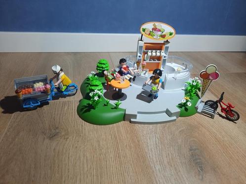 4134 Playmobil ijssalon + 7492 ijscoboer met kar, Kinderen en Baby's, Speelgoed | Playmobil, Gebruikt, Complete set, Ophalen of Verzenden