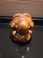 Houten Boeddha Yogiman, Huis en Inrichting, Woonaccessoires | Boeddhabeelden, Ophalen of Verzenden