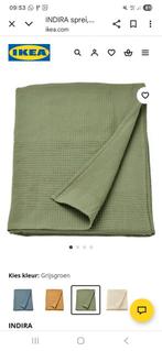 2 Groen IKEA sprei. 2.50 x 1.50., Huis en Inrichting, Ophalen, Eenpersoons, Overige typen, Zo goed als nieuw
