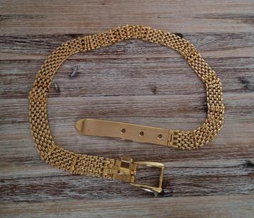 Vintage goudkleurige riem, maat 80 beschikbaar voor biedingen
