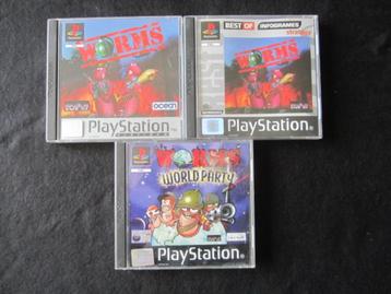 Worms PS1 Playstation 1 beschikbaar voor biedingen