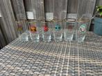 Complete set rode sien glazen Heineken grote glazen, Ophalen, Zo goed als nieuw, Bierglas