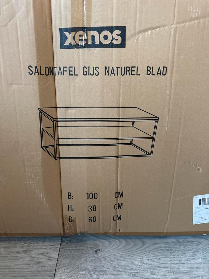 Xenos Salontafel Gijs, Huis en Inrichting, Tafels | Salontafels, Gebruikt, Minder dan 50 cm, 50 tot 100 cm, Rechthoekig, Metaal