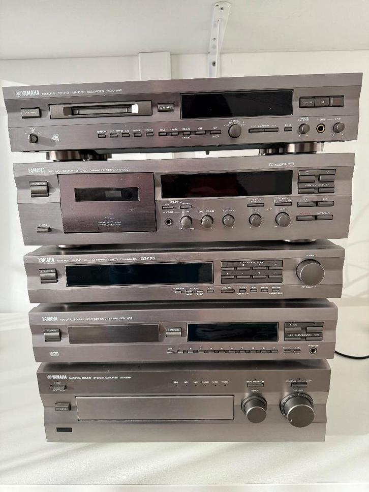 Yamaha Vintage set 3 + Luidsprekers etc., Audio, Tv en Foto, Stereo-sets, Gebruikt, Cassettedeck, Cd-speler, Tuner of Radio, Speakers
