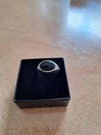 Zilveren ring met Onyx in maat 21, Sieraden, Tassen en Uiterlijk, Ringen, 20 of groter, Ophalen of Verzenden, Zo goed als nieuw