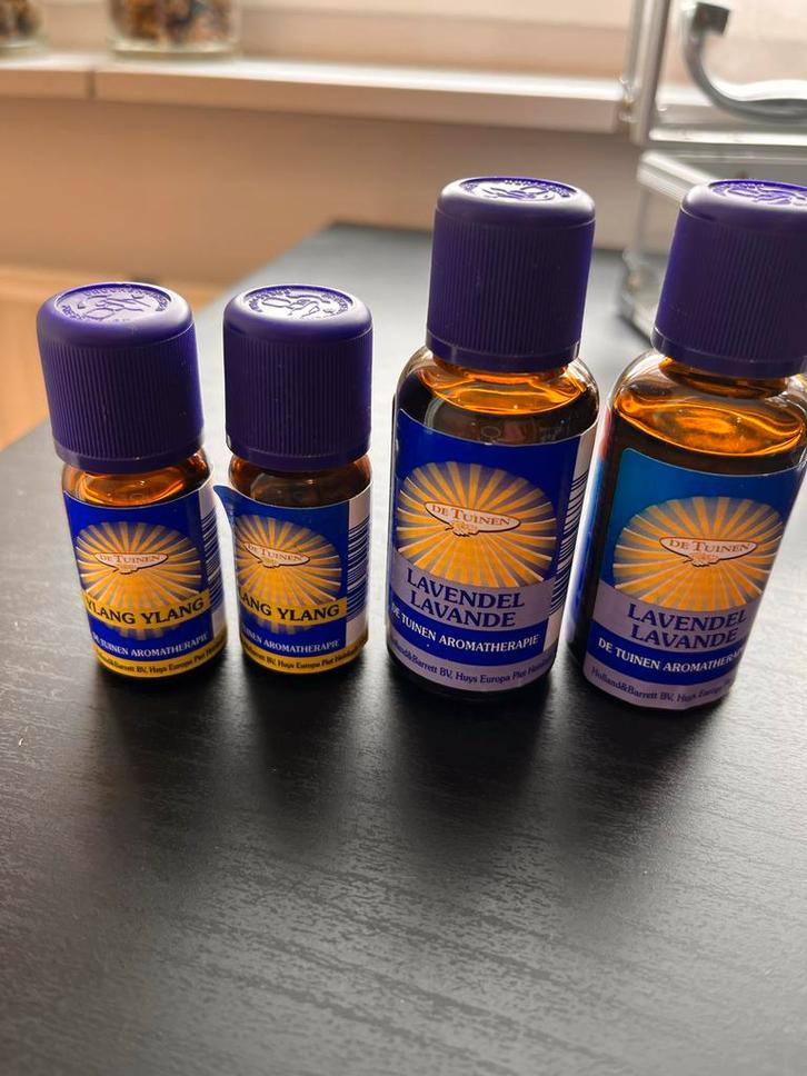 De Tuinen Etherische Olie Set - Lavendel & Ylang Ylang, Sport en Fitness, Gezondheidsproducten en Wellness, Nieuw, Aroma, Ophalen of Verzenden