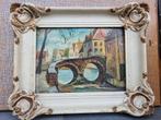 Schilderij brug gracht water Leeleren / Leelerey / Leelevey, Ophalen
