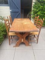 Eiken houten eettafel, Huis en Inrichting, Tafels | Eettafels, Ophalen, Gebruikt, Eikenhout, 50 tot 100 cm
