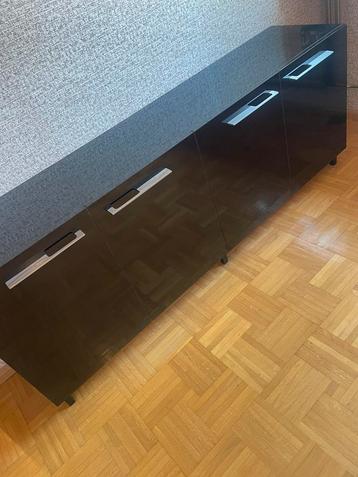 Zwart hoogglans dressoir tv meubel kast beschikbaar voor biedingen