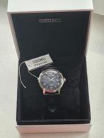 Seiko Presage 38mm ''Manhatten / Old Clock'' Blauw SRPE43J1, Seiko, Blauw, IOS, Ophalen of Verzenden
