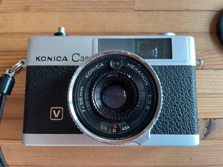 Vintage Konica C35 - Niet Getest, Audio, Tv en Foto, Fotocamera's Analoog, Gebruikt, Compact, Konica, Ophalen of Verzenden