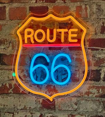 Route 66 Neon Verlichting - LED beschikbaar voor biedingen
