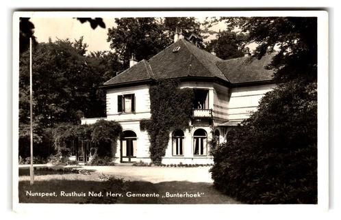 Nunspeet, Rusthuis Ned. Herv. Gemeente "Bunterhoek", Verzamelen, Ansichtkaarten | Nederland, Gelopen, Gelderland, 1940 tot 1960