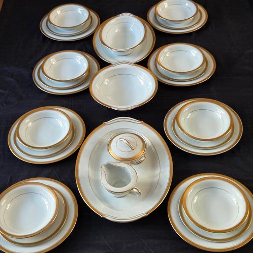 Noritake China bone porselein servies,  goldridge, Antiek en Kunst, Antiek | Servies compleet, Ophalen of Verzenden
