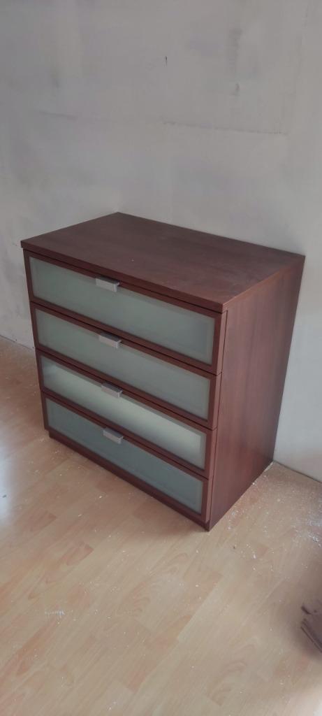 Ladenkast, Huis en Inrichting, Kasten | Ladekasten, Zo goed als nieuw, Minder dan 100 cm, 50 tot 100 cm, 25 tot 50 cm, Glas, 3 of 4 laden