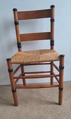 Vintage stoel met riet ca. 1950, Ophalen of Verzenden