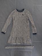 Beige zwarte jurk maat 164, Meisje, Ophalen of Verzenden, Zo goed als nieuw, Jurk of Rok