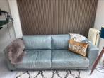 Leren bank, Huis en Inrichting, Banken | Bankstellen, Ophalen, Gebruikt, Driepersoons, 75 tot 100 cm