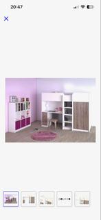 Hoogslaper met bureau en kast - Ideaal voor kinderkamer!, Gebruikt, Eenpersoons, Minder dan 160 cm, Ophalen of Verzenden