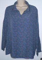 Tissaia blouse maat 46/48, Ophalen of Verzenden, Zo goed als nieuw, Blauw, Blouse of Tuniek