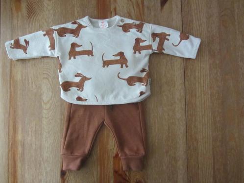 Setje met hondjes Hema maat 62, Kinderen en Baby's, Babykleding | Maat 62, Zo goed als nieuw, Jongetje, Setje, Ophalen of Verzenden