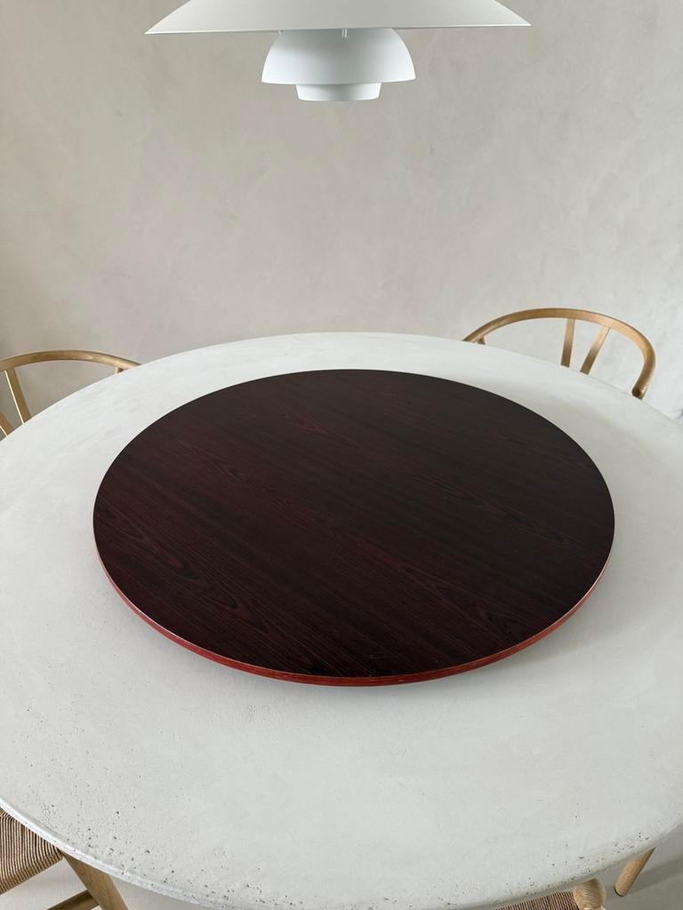 Lazy Susan draaiplateau ronde serveerplaat ø 90 cm / 36 inch, Huis en Inrichting, Ophalen, Gebruikt, Rond, Hout